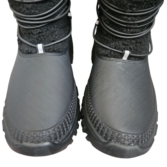 Hunter Wanderer Womens Black Waterproof Tall Sherpa Snow Gorpcore Boots SZ 7 NWT - Picture 4 of 12
